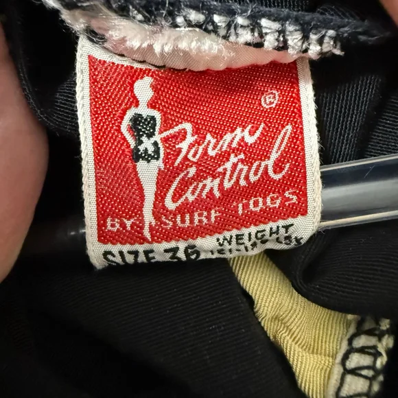 Vintage 1950s Phan-Tan Black One Piece Swimsuit Size 36 One Pieces